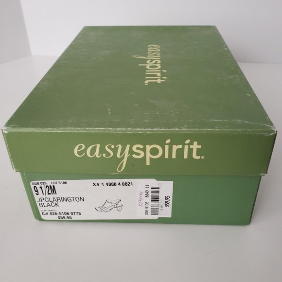 Easy Spirit Clarington Black Satin Sandals 9.5 - Picture 7 of 7